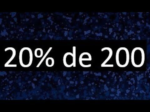 Calculando el 20% de 200: Sencillo y R&aacute;pido