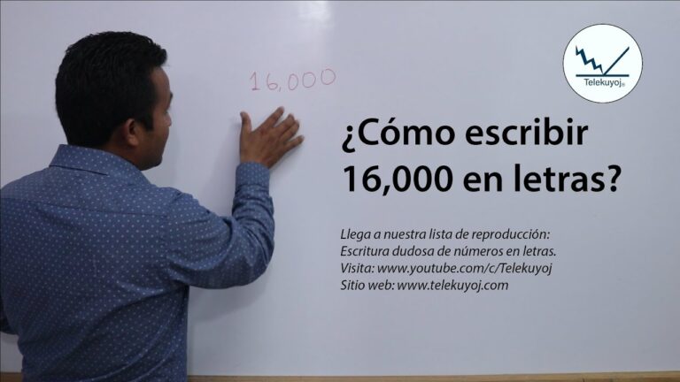 Cómo se escribe 16000 en español