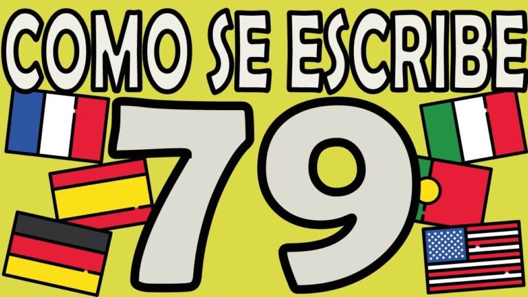 C&oacute;mo se escribe el n&uacute;mero 79 correctamente