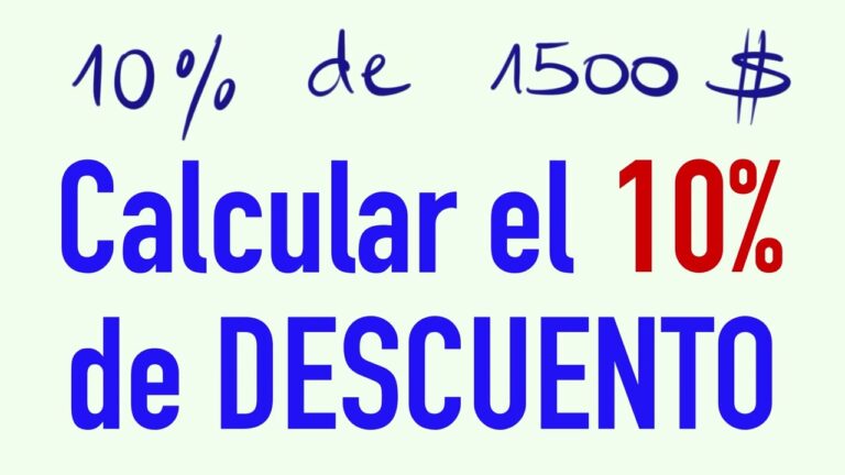 Calculando el 10% de 1500