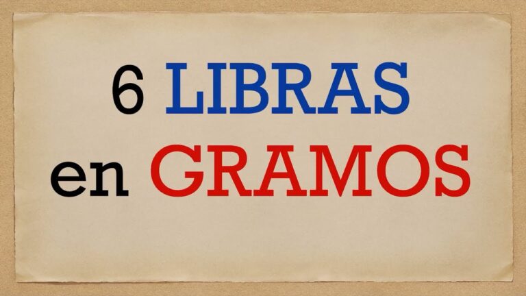 Conversi&oacute;n de libras a kilos: &iquest;Cu&aacute;ntos kilos son 6 libras?