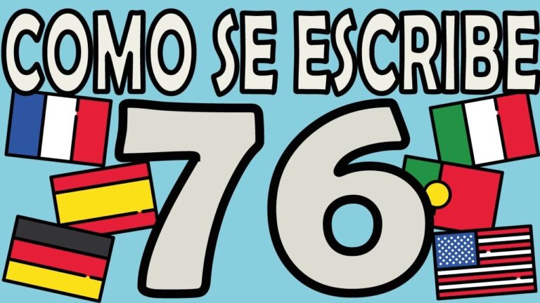 La forma correcta de escribir el n&uacute;mero 76
