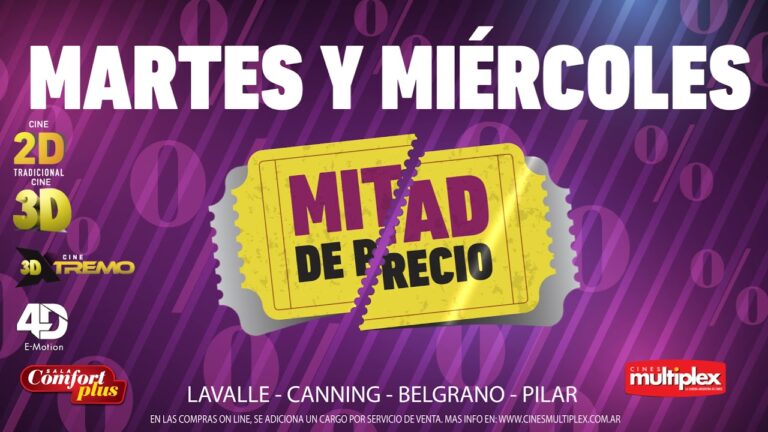 Precio especial de cine los mi&eacute;rcoles