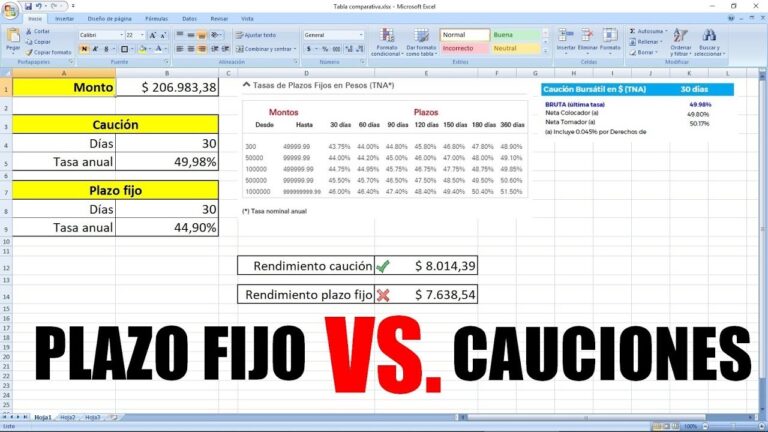 Gu&iacute;a para usar un simulador de cauciones