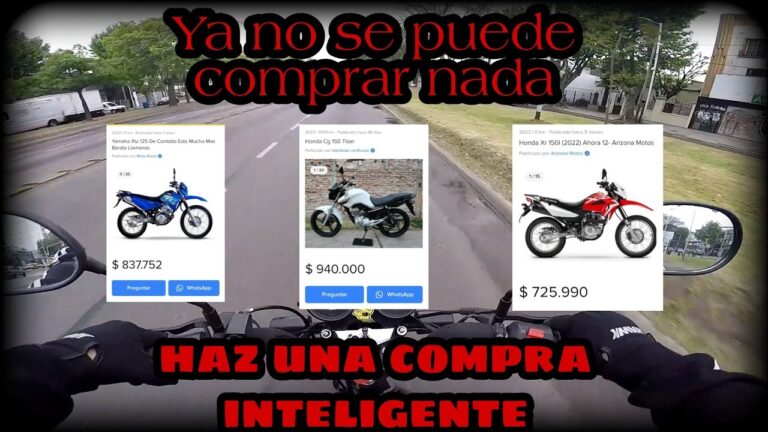 Gu&iacute;a de precios de motos usadas 110cc