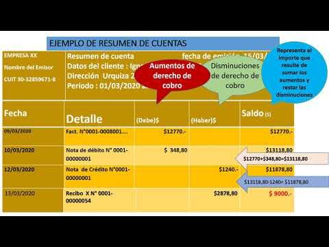 Ejemplo de Resumen de Cuenta