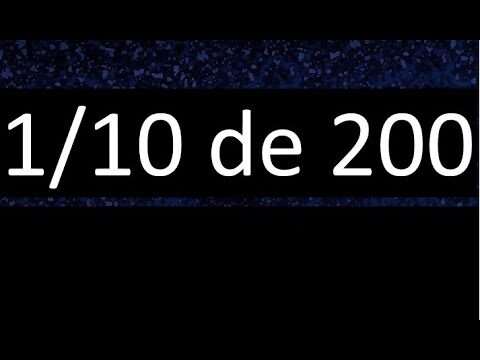 Calculando el 10% de 200
