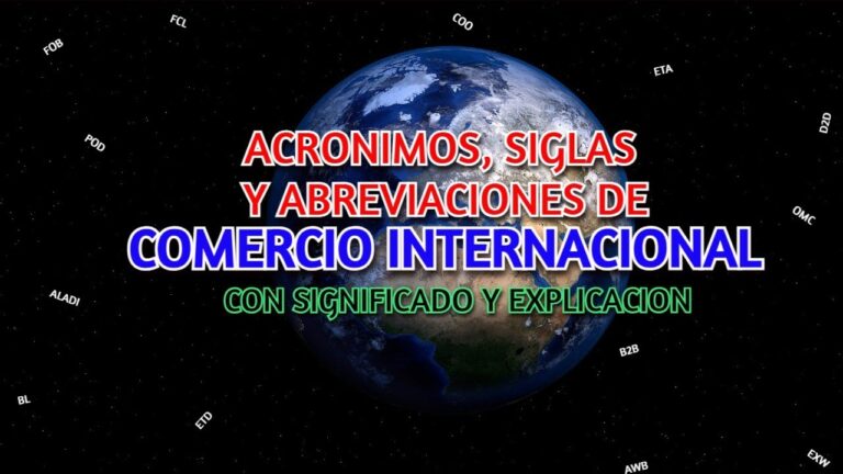 Gu&iacute;a de siglas y abreviaturas en comercio exterior