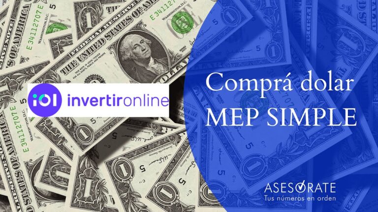 &iquest;C&oacute;mo comprar d&oacute;lares en InvertirOnline?