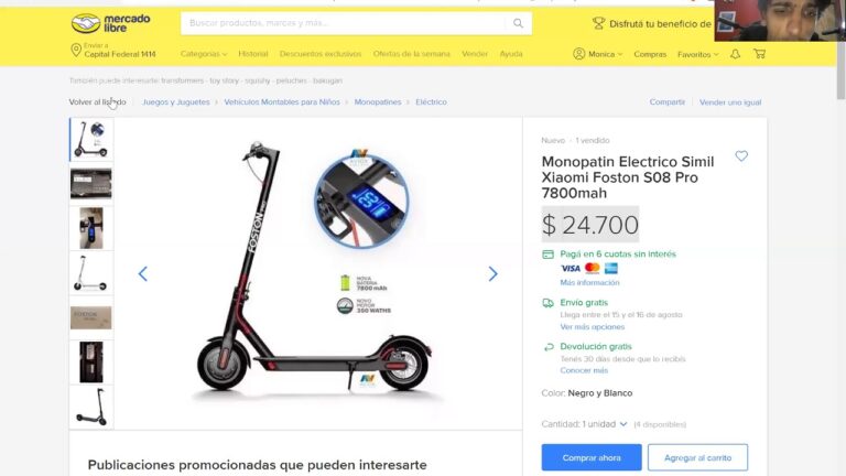 Monopat&iacute;n El&eacute;ctrico: Compra en 18 Cuotas