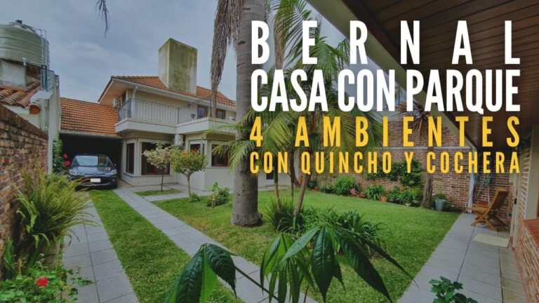 Venta de casas en Barrio Parque Bernal: Oportunidades inmobiliarias