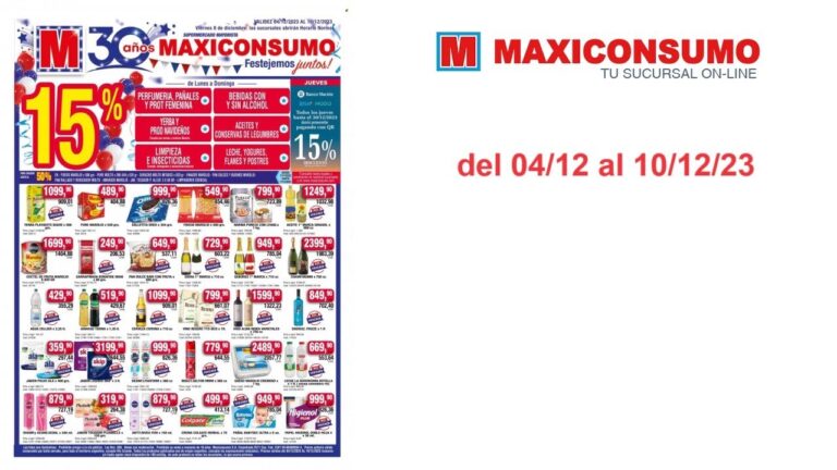 Ofertas imperdibles en Maxiconsumo Santa Fe