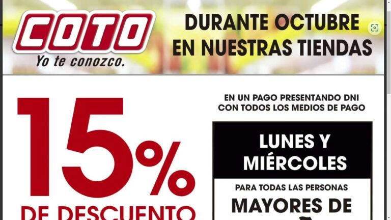 Ofertas de neum&aacute;ticos en Coto: &iexcl;Ahorra en tus pr&oacute;ximas compras!