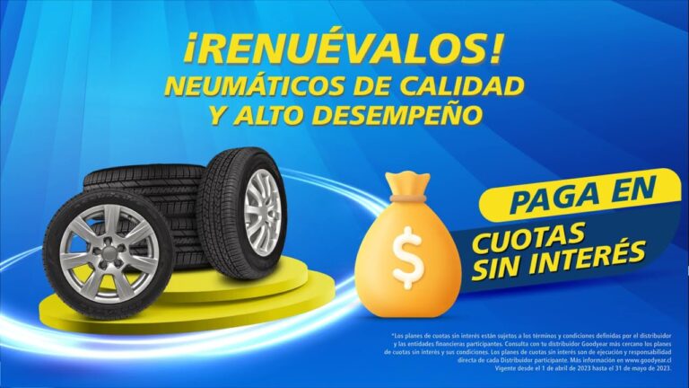 Neum&aacute;ticos: Cuotas sin Inter&eacute;s