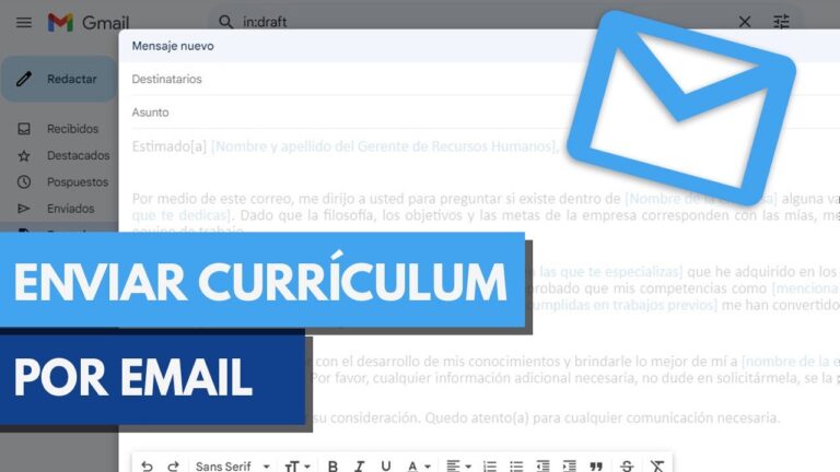 &iquest;C&oacute;mo crear un CV impactante con el logo de tu correo electr&oacute;nico?