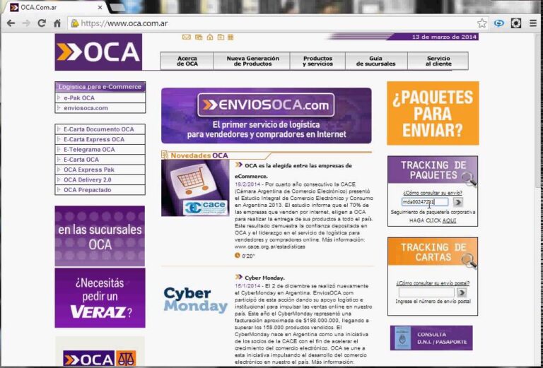 Todo sobre la sucursal de Correo OCA en San Miguel