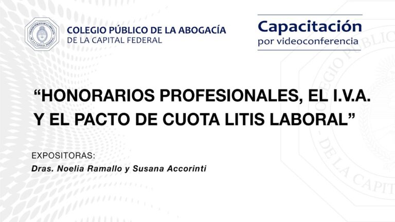 Gu&iacute;a completa del Convenio de Honorarios CPACF